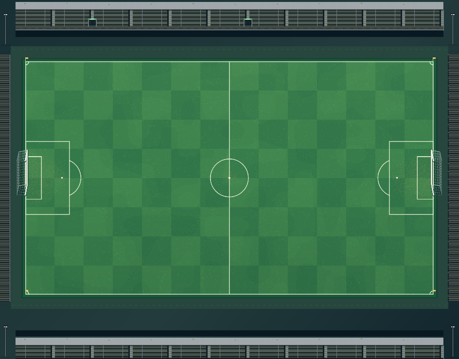 Estádio Alçapão do FutpixelTV durante o dia, sem jogadores