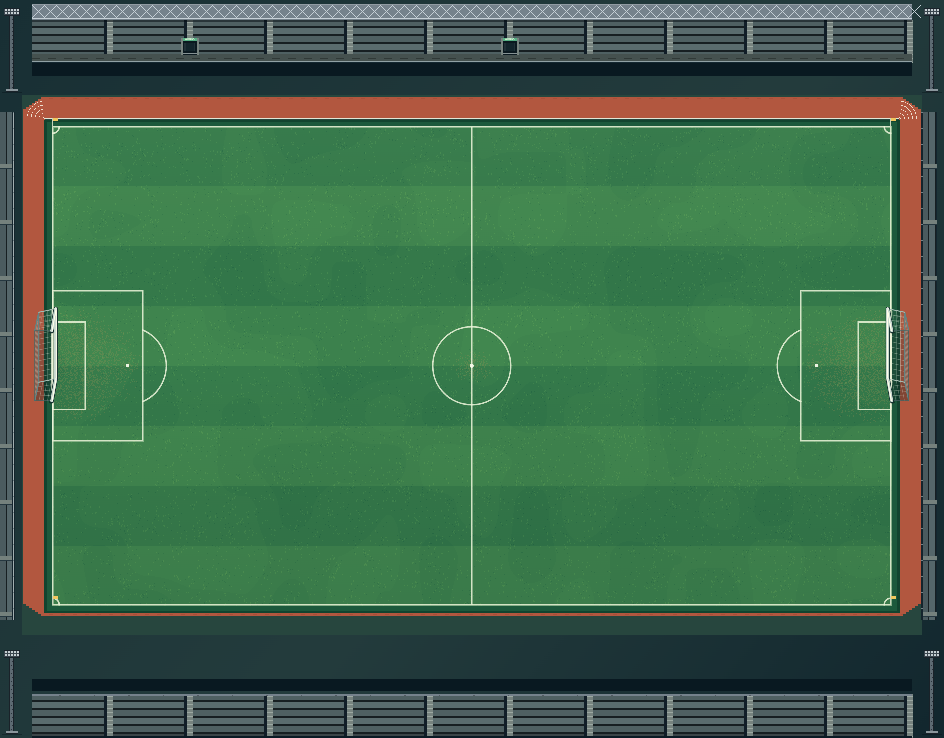 Estádio Olímpico do FutpixelTV durante o dia, sem jogadores
